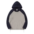 thumbnail image 1 of Wavsuf Mens Hooded Sweatshirts Pullover Navy Tops Size M, 1 of 8
