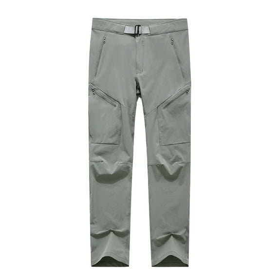 Wavsuf Mens Joggers Sweatpants Lightweight Solid Climbing Gray Pants Size 3XL