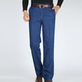 thumbnail image 1 of Wavsuf Mens Pants Clearance Jeans Lightweight Solid Thin Business Navy Pants Size XL, 1 of 9
