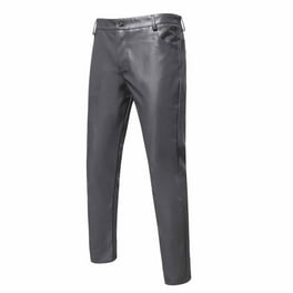 Wavsuf Dress Pants for Men Slim Fit Button with Pockets Red Pants Size 3XL Walmart
