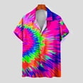 thumbnail image 1 of Wavsuf Mens Shirts Summer Turndown Pink Shirts Size 3XL, 1 of 1
