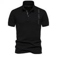 thumbnail image 1 of Wavsuf Mens Shirts Turndown Summer Black Shirts Size S, 1 of 3