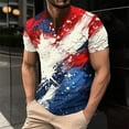 thumbnail image 1 of Wavsuf Mens Shirts Short Sleeve Button Down Summer Crew Neck Multicolor T-Shirts Size 2XL, 1 of 5