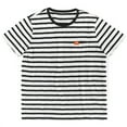 thumbnail image 1 of Wavsuf Mens Shirts Short Sleeve Crew Neck Striped Summer Black T-Shirts Size M, 1 of 8
