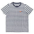 thumbnail image 1 of Wavsuf Mens Shirts Short Sleeve Summer Crew Neck Striped Navy T-Shirts Size M, 1 of 7