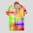 thumbnail image 1 of Wavsuf Mens Shirts Short Sleeve t Shirts Turndown Summer Orange Shirts Size S, 1 of 5