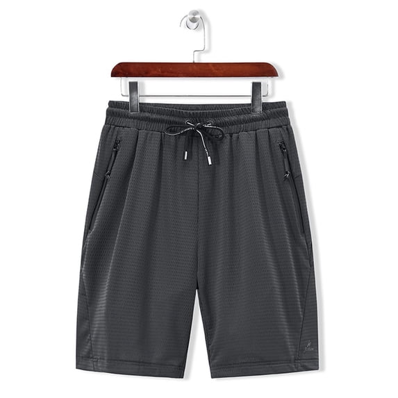 Wavsuf Mens Shorts Surf Beach Summer with Pockets Solid Casual Gray Swimwear Size 7XL