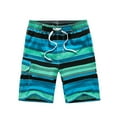 thumbnail image 1 of Wavsuf Mens Shorts Surf Beach with Pockets Elastic Waist Summer Drawstring Casual Green Swimwear Size 2XL, 1 of 5