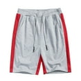 thumbnail image 1 of Wavsuf Mens Shorts Surf Beach with Pockets Elastic Waist Summer Patchwork Drawstring Red Swimwear Size 3XL, 1 of 5