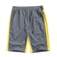 thumbnail image 1 of Wavsuf Mens Shorts Surf Beach with Pockets Patchwork Drawstring Summer Elastic Waist Gray Swimwear Size 2XL, 1 of 5