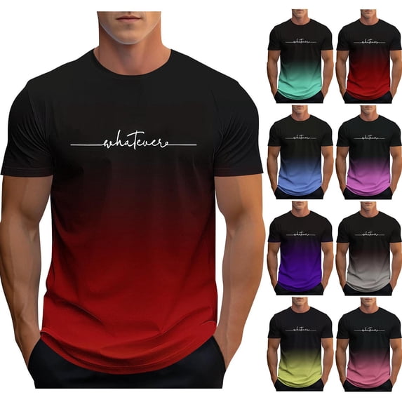 Wavsuf Mens Tees Shirts Men Plain T Shirts Short Sleeve Elasticity Fashionable Tight Round Neck Undershirt T Shirt Gray Size M