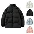 thumbnail image 1 of Wavsuf Puffer Jackets for Men Winter Jacket Heavyweight for Men Windbreaker Pink Size M, 1 of 4