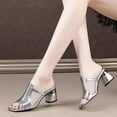 thumbnail image 1 of Wavsuf Sandals for Women Casual Summer Silver Sandals Shoes Size 7.5, 1 of 8