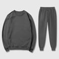 thumbnail image 1 of Wavsuf Sweatsuits 2pcs Sets Mens Jogger Set Long Drawstring Sweatshirt and Sweatpants Dark Gray Size 4XL, 1 of 7