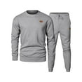 thumbnail image 1 of Wavsuf Sweatsuits 2pcs Sets Mens Jogger Set Long Motion Shirt Sweatshirt and Sweatpants Gray Size XL, 1 of 4