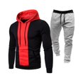 thumbnail image 1 of Wavsuf Sweatsuits 2pcs Sets Mens Jogger Set Long Motion Shirt Sweatshirt and Sweatpants Red Size 3XL, 1 of 2
