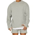 thumbnail image 1 of Wavsuf Sweatsuits 2pcs Sets Mens Jogger Set Long Motion Sweatshirt and Sweatpants Gray Size 2XL, 1 of 5