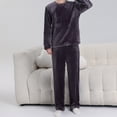 thumbnail image 1 of Wavsuf Sweatsuits 2pcs Sets Mens Jogger Set Long Plush Sweatshirt and Sweatpants Dark Gray Size L, 1 of 7