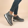 thumbnail image 1 of Wavsuf Winter Boots for Women Wide Mid Calf Thermal Slip Resistant Gray Shoes Size 40, 1 of 8