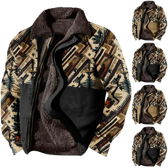 Wavsuf Winter Corduroy Jacket Mens Jackets Heavyweight for Men Coat Black Size L