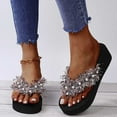 thumbnail image 1 of Wavsuf Womens Slippers Flip Flops Casual Summer Khaki Slippers Size 5.5, 1 of 7