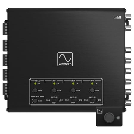Wavtech link8 - 8-Channel Line Output Converter w/ AUX Input, summing and remote