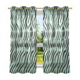thumbnail image 1 of Wavy Black and Green Pattern Breathable Sheer Curtains 63x52in Soft Light Filtering, UV Protection and Thermal Insulation, 1 of 7