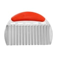thumbnail image 1 of Wavy Blade Vegetable Slicer, Stainless Steel Crinkle Knife for Thick Cut Fries & Carrot Ribbons – Easy Grip Kitchen Gadget for Healthy Cooking, 1 of 6