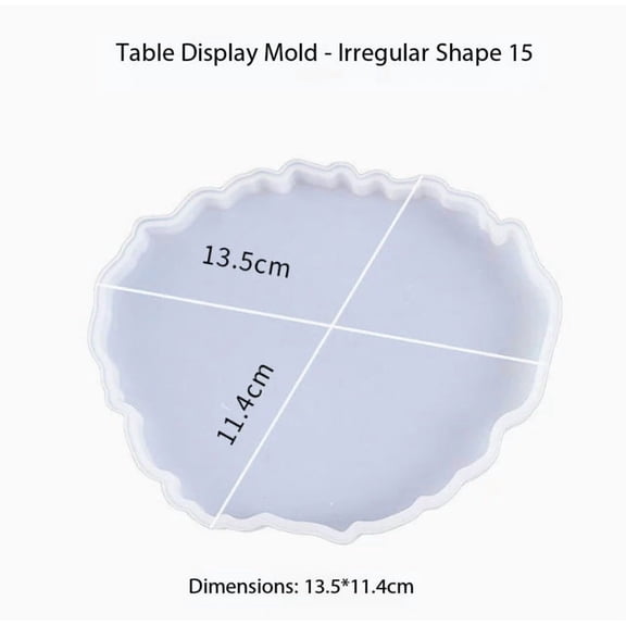 Wavy DIY Resin Coaster Silicone Mold - Artistic Tray for Unique Home Decor