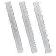 thumbnail image 1 of Wavy Edge Rulers, 3 Pack Irregular Edge Ruler, 8.4 Inch Irregular Scalloped Ruler, Metal Craft Measuring Tool for Paper Tearing, Embossing, Card Making, Scrapbooking, Deckle Edge Trimmer, 1 of 6