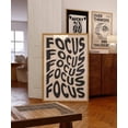thumbnail image 1 of Wavy Focus Typography Print Trendy Home Decor Art, Unframed Canvas 8x10in, 1 of 4
