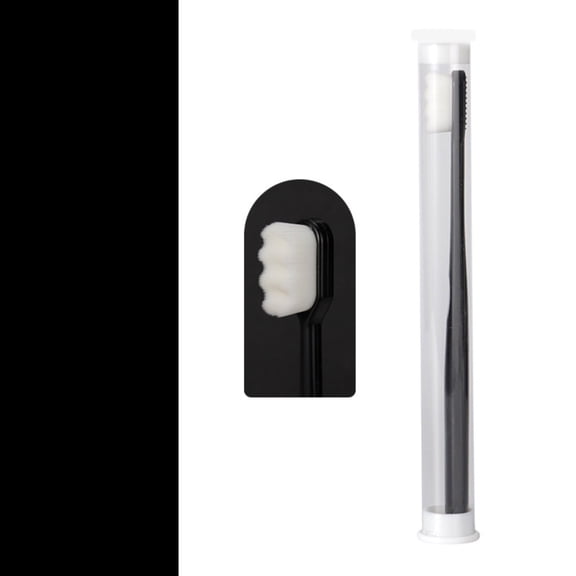 Wavy Hair Extensions - Black - Extra Soft Toothbrush Deep Clean Toothbrush with 1 for Sensitive Soft Toothbrushes Sensitive Teeth Manual, 1 Toothbrush, Easter, Wedding Makeup Organizers