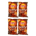 Wavy Hickory BBQ Potato Chips 7.5 oz Pack of 4