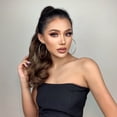 thumbnail image 1 of Wavy Ponytail Extension Black Brown Claw Clip Ponytail Extension Synthetic Hair Extensions, 1 of 5