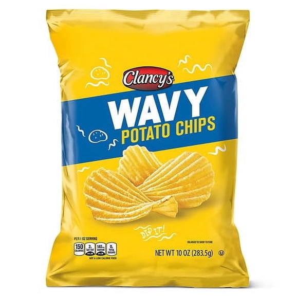 Wavy Potato Chips, 10 oz- Pack of 3