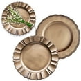thumbnail image 1 of Wavy Scalloped Plate Basdi Gold Acrylic Charger Plate - Elegant Wavy Scalloped Rim for Weddings and Banquets | Shatterproof, Reusable, Adds Brilliance to Festive Gatherings and Events, Charger Plate, 1 of 7