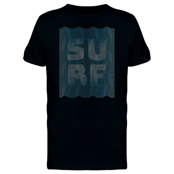 Wavy Sea Surf T-Shirt Men -Image by Shutterstock, Male Large