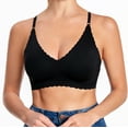 thumbnail image 1 of Wavy Seamless Bra for Women Wire Free Brassieres Comfortable Wireless Bralette Fixed Pad No Underwire Bra, 1 of 6