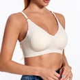 thumbnail image 1 of Wavy Seamless Bra for Women Wire Free Brassieres Comfortable Wireless Bralette Fixed Pad No Underwire Bra, 1 of 6