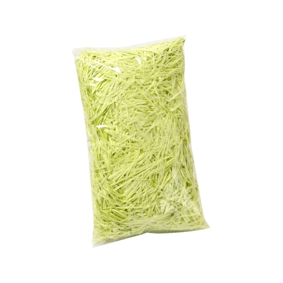Wavy Shredded Paper Filler, Easter Grass Paper, Gift Box Shredded Paper Stuffing For Wrapping And Basket Filling, Light Green, 100% Recycled, 1.5lb