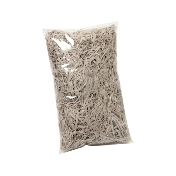 Wavy Shredded Paper Filler, Gift Box Shredded Paper Stuffing, Easter Grass Paper, Grey Decorative Packing Fill, 100% Recycled Kraft Paper, 12oz Per Pack