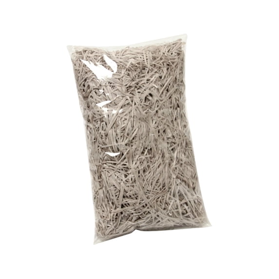 Wavy Shredded Paper Filler, Gift Box Shredded Paper Stuffing, Easter Grass Paper, Grey Decorative Packing Fill, 100% Recycled Kraft Paper, 12oz Per Pack