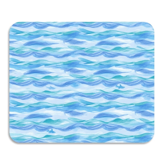 Wavy Stripe Pattern Diatomaceous Earth Water Absorbent Mat, Anti-Slip Rubber Backing, 19.7" x 15.7"
