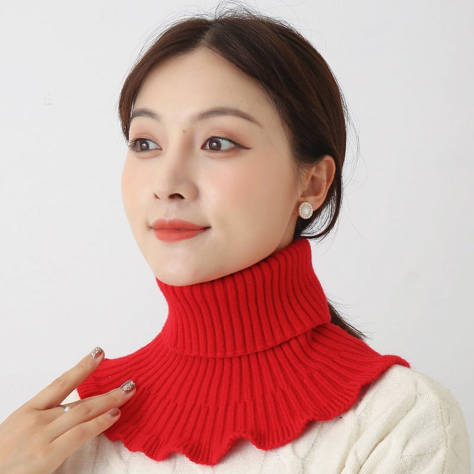 Wavy Turtleneck Dickie Turtleneck Neck Warmer Durable Elegant For Women Girl New Walmart