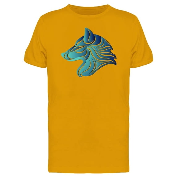 Wavy Wolf Head Art Tee Men's -Image by Shutterstock