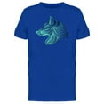 thumbnail image 1 of Wavy Wolf Head Art T-Shirt Men -Image by Shutterstock, Male x-Large, 1 of 2