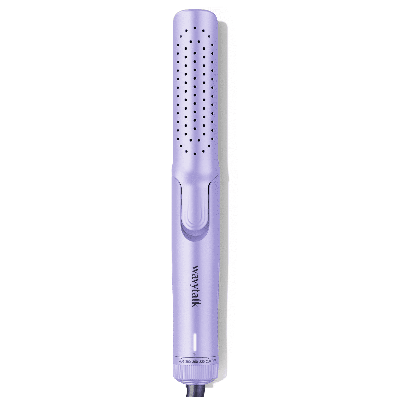 Wavytalk Airflow Styler Curling Iron, 1.25 Inch, 2 in 1 Hair Straightener and Curler, 360 Cool Air Lock in Style, Anti-Scald for Short Long Hair, Purple