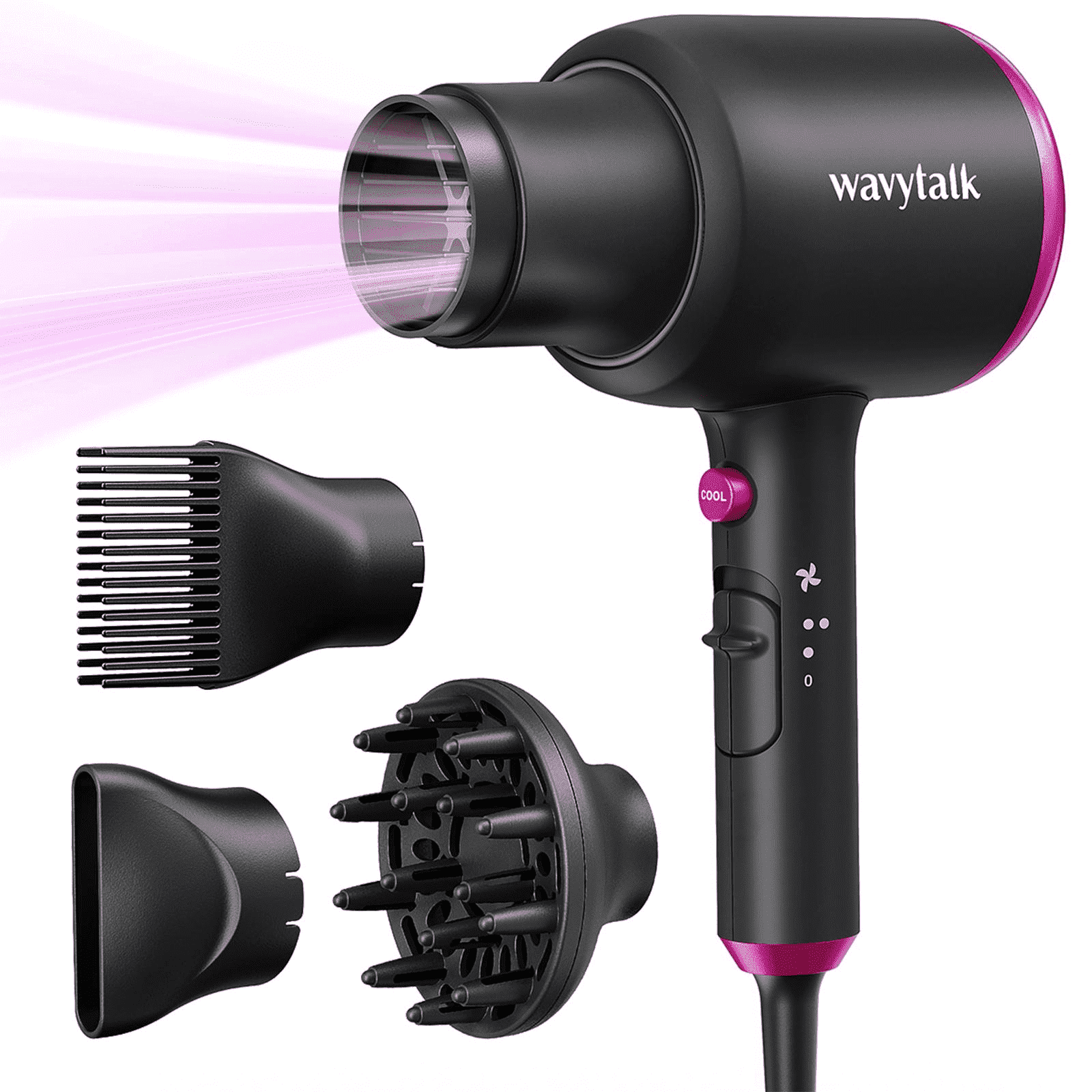 Wavytalk Ionic Hair Dryer, 1875W Blow Dryer, Compact Design 