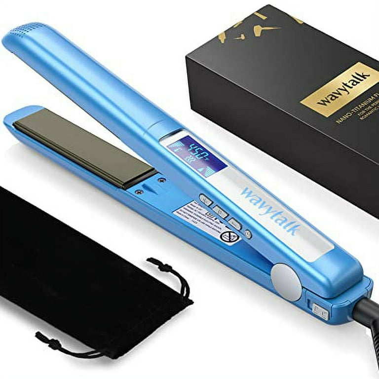 Wavytalk Pro Flat Iron Hair Straightener 100 Pure Titanium Flat