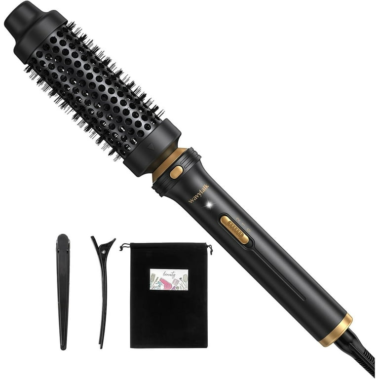 Wavytalk Thermal Brush Heated Round Brush 1 1 2 inch Thermal Brush Blowout Look with Detachable Brush Head Thermal Round Brush Dual Voltage for Travel Rose Gold Walmart